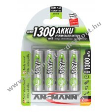 Ansmann Mignon ceruza Akkumul�tor 1,2V 1300mAh 4db/csomag NiMH