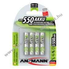Ansmann Micro Akkumul�tor 1,2V 550mAh 4db/csomag NiMH