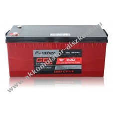 Panther tracline Gel Deep Cycle 12V 220Ah AGM �lom Akkumul�tor