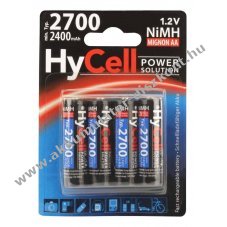 HyCell Typ 2700 AA Mignon ceruza Akkumul�tor 1,2V 2400mAh 4db/csomag NiMH