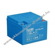 FIAMM Monolite 12SLA26 12V 24Ah �lom-zsel�s AGM Akkumul�tor