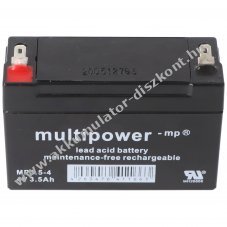Multipower MP3.5-4 4V 3,5Ah Akkumul�tor AGM �lom-zsel�s