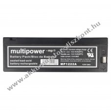 Multipower MP1222A LC-SA122R3BG 12V 2,2Ah Akkumul�tor AGM �lom-zsel�s