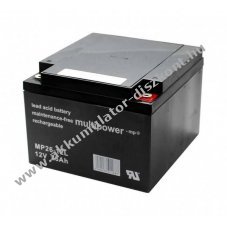 Multipower MPL26-12 12V 26Ah Akkumul�tor AGM �lom-zsel�s