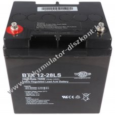 Wing BTX12-28LS 12V 28Ah AGM �lom Akkumul�tor kompatibilis t�pus 6-GFM-30
