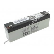 SSB SB2.3-12 12V 2,3Ah AGM �lom Akkumul�tor 4,8mm Faston