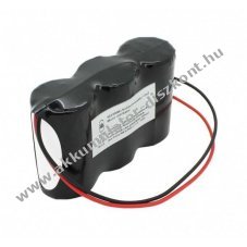 Helyettes�t� Akkumul�tor v�szvil�g�t�s 3,6V 4500mAh F1x3 D (g�li�t) 200mm k�bel NiCd