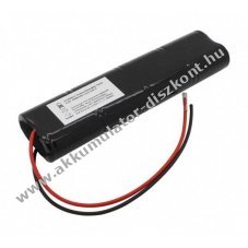 Helyettes�t� Akkumul�tor v�szvil�g�t�s 9,6V 1800mAh L2x4 Sub-C 200mm k�bellel NiMH
