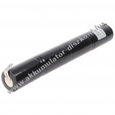 Helyettes�t� Akkumul�tor v�szvil�g�t�s D (g�li�t) 4,8V 4500mAh Faston 6,3mm NiCd