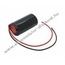 Helyettes�t� Akkumul�tor v�szvil�g�t�si D (g�li�t) 1,2V 4500mAh 200mm k�bel 1db/csomag NiCd