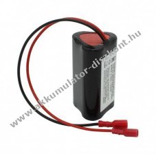 Helyettes�t� Akkumul�tor v�szvil�g�t�s Akkumul�tor 3,6V 3600mAh D1x3 200mm k�bel Faston -6,3mm/+4,8mm NiMH