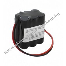 Helyettes�t� Akkumul�tor v�szvil�g�t�s F2x3 AA Mignon ceruza 7,2V 2000mAh 200mm k�bellel 1db/csomag NiMH