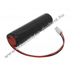 Helyettes�t� Akkumul�tor v�szvil�g�t�s L1x2 D (g�li�t) 2,4V 4500mAh 200mm k�bel NiCd