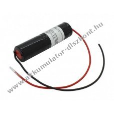 Helyettes�t� Akkumul�tor v�szvil�g�t�s 2,4V 1800mAh L1x2 Sub-C 200mm k�toldali k�bel NiCd