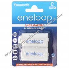 Panasonic eneloop AA Mignon ceruza�C (b�bi m�ret) adapter BQ-BS2E/2E 2db/csomag