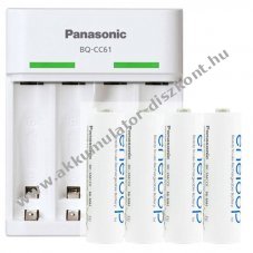 Panasonic eneloop Standard USB t�lt� BQ-CC61 4db AA Akkumul�tormul�torral