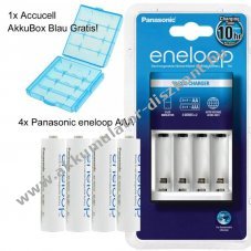 Panasonic eneloop BQ-CC51H t�lt� + 4db eneloop AAA (mikro) Akkumul�tor NiMH