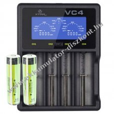 Helyettes�t� Akkumul�tor Panasonic 18650 3,7V 3400mAh 2db/csomag + LCD gyorst�lt� Li-Ion
