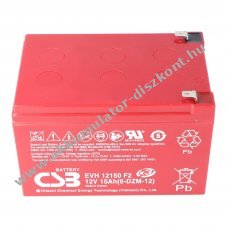 CSB AGM �lom Akkumul�tor 12V 15Ah Faston 6,3mm