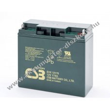 CSB AGM �lom Akkumul�tor 12V 17Ah M5 lapos p�lus