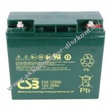 CSB AGM �lom Akkumul�tor 12V 20Ah M5 bels� menetes