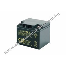 CSB AGM �lom Akkumul�tor 12V 40Ah 197x165x170mm M5 bels� menetes