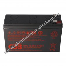 CSB AGM �lom Akkumul�tor 12V 7Ah 360Wh Faston 4,8 �s 6,3mm