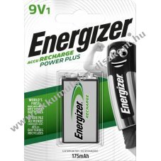 Energizer Power Plus E-Block HR22 9V 175mAh Akkumul�tor 1db/csomag NiMH