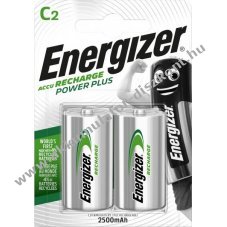 Energizer Power Plus HR14 C (b�bi m�ret) Akkumul�tor 1.2V 2500mAh 2db/csomag NiMH