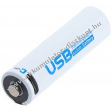 Helyettes�t� Akkumul�tor 14500 AA 1,5V 1700mAh Li-ion