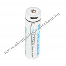 Helyettes�t� Akkumul�tor 18650 3,7V 2600mAh USB-C Li-ion