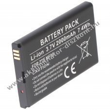 Helyettes�t� Akkumul�tor ZTE MF90 t�vvez�rl� 3,7V 2000mAh 7,4Wh Li-Ion