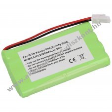 Helyettes�t� Akkumul�tor Bosch Keasy 600 Somfy SGS t�vvez�rl� 9,6V 2000mAh 19,2Wh NiMH