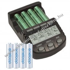 Panasonic eneloop AAA HR-4UTGA �s BC-700 LCD gyorst�lt� NiMH