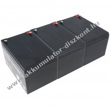 Multipower MP12-12C 12V 12Ah 3db/csomag AGM �lom-zsel�s