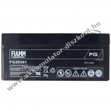 Fiamm FG20341 12V 3400mAh Akkumul�tor AGM �lom-zsel�s