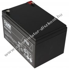 FIAMM FG21202 12V 12Ah 6,3mm csatlakoz� VdS G193064 Akkumul�tor AGM �lom-zsel�s