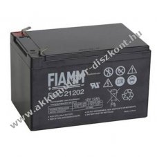 FIAMM FGC21202 12V 12Ah Faston 6,3mm Akkumul�tor AGM �lom-zsel�s