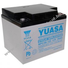 Yuasa NPC38-12I 12V 38000mAh Akkumul�tor AGM �lom-zsel�s