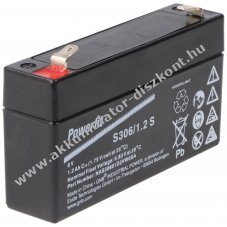 Exide Powerfit S306/1,2 S 6V 1200mAh Faston 4,8mm Akkumul�tor AGM �lom-zsel�s