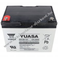 Yuasa REC36-12I 12V 36000mAh Akkumul�tor AGM �lom-zsel�s