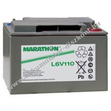 Exide Marathon L6V110 6V 112000mAh M8 csavarkapocs Akkumul�tor AGM/�lom-zsel�s