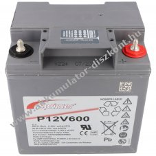 Exide Sprinter P12V600 12V 24000mAh Akkumul�tor M6 csavaros csatlakoz�s VdS AGM �lom-zsel�s