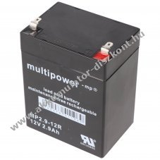 MultiPower MP2,9-12R Akkumul�tor 12V 2900mAh Faston 4,8mm AGM �lom-zsel�s