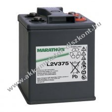 Exide Marathon L2V375 Akkumul�tor 2V 375000mAh M8 csavaros csatlakoz�s agm �s �lom-zsel�s �lom