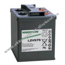 Exide Marathon L2V575 2V 575000mAh Akkumul�tor M8 csavaros kivezet�s AGM/�lom-zsel�s