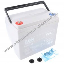 Fiamm 12FGL33 12V 33000mAh M6 csavarmenetes csatlakoz� Akkumul�tor �lom-zsel�s AGM