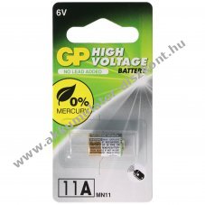 GP GP11A 6V nagyfesz�lts�g� speci�lis alk�li elem