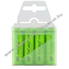 GP ReCyko+ AA Mignon ceruza Akkumul�tor 1.2V 2600mAh 4db/csomag NiMH