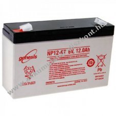Hawker NP12-6 Akkumul�tor 6,0V 12Ah Faston 6,3mm �lom-zsel�s AGM